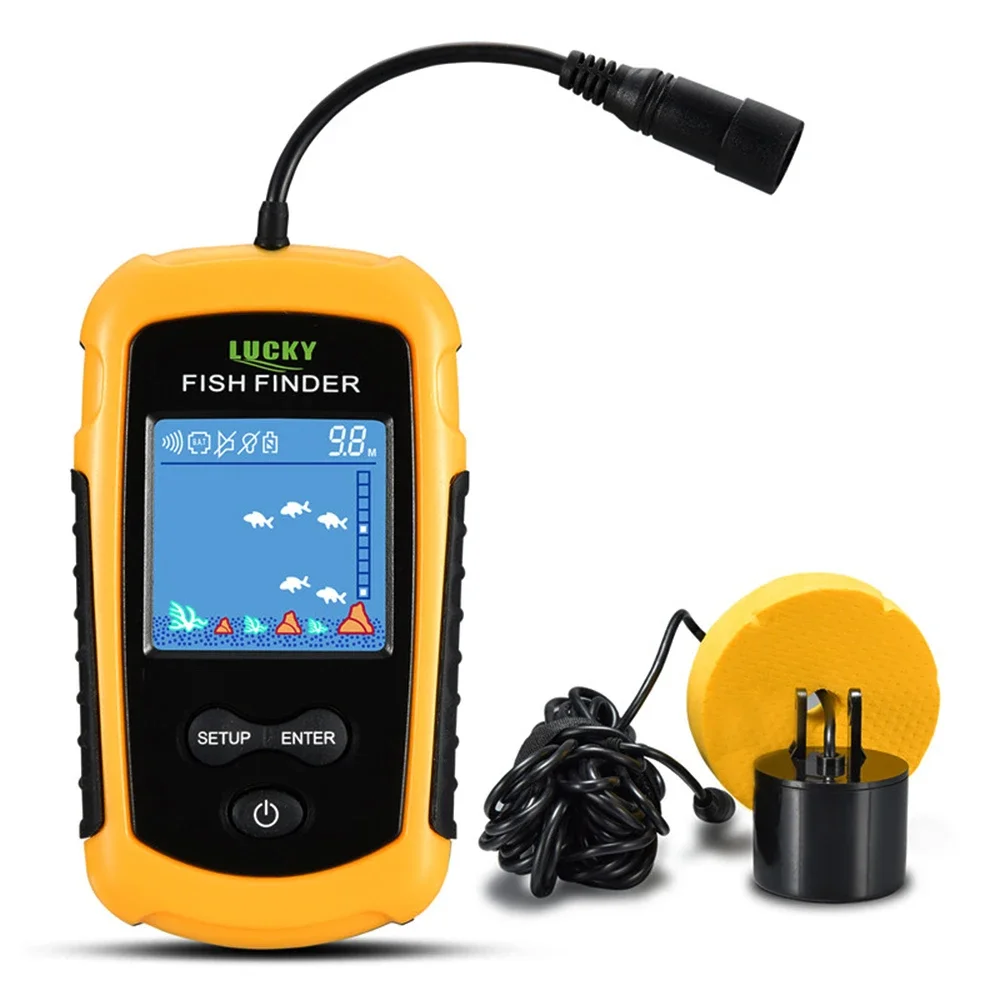 Fishing Depth Finder - Penemu ikan berkabel portabel layar LCD