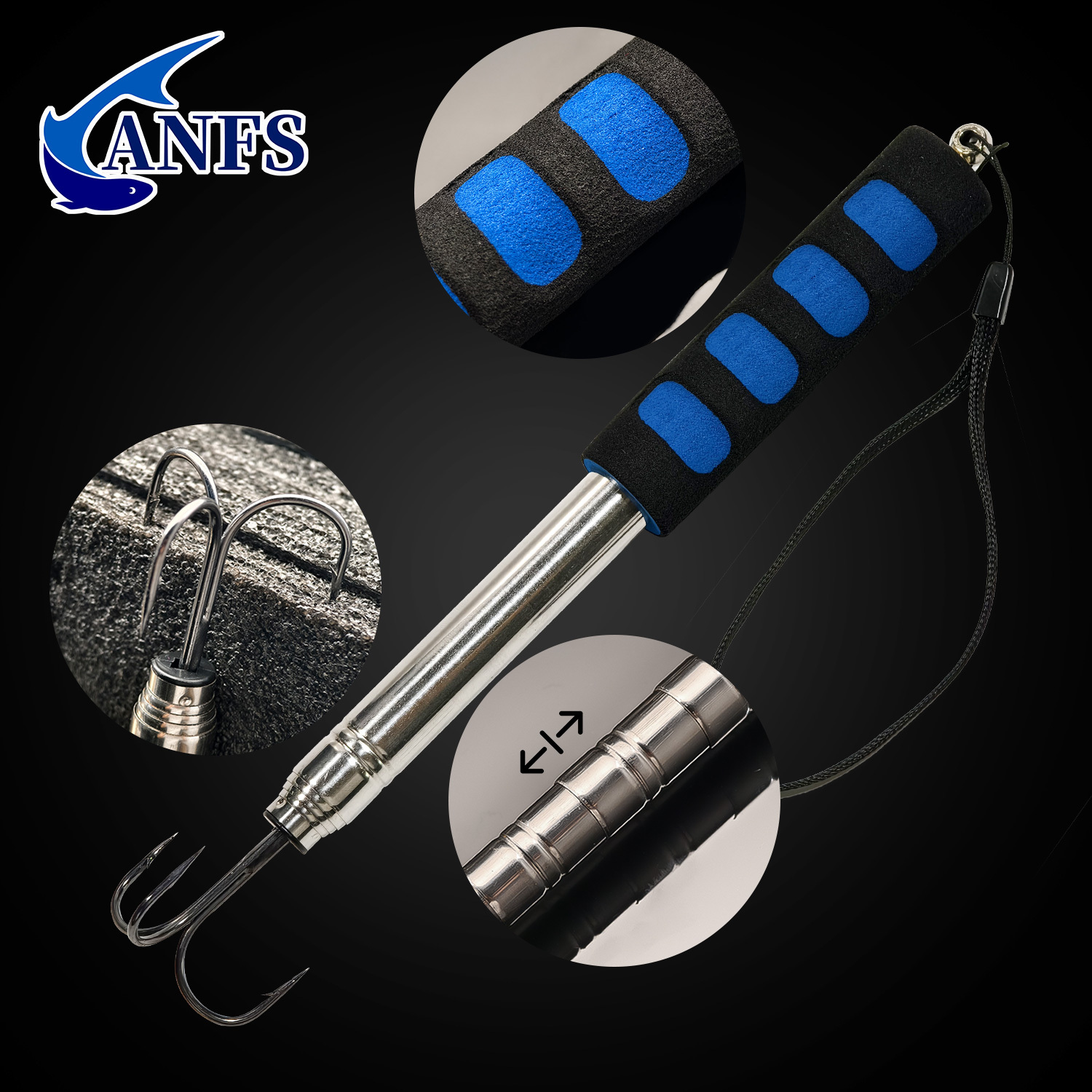 ANFS 1pcTelescopic Fishing Gaf - Fish Finder Gps ulasan dan harga